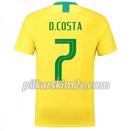 Koszulka Brazylia D.Costa 7 Główna Mistrzostwa Świata 2018 - Koszulki Piłkarskie